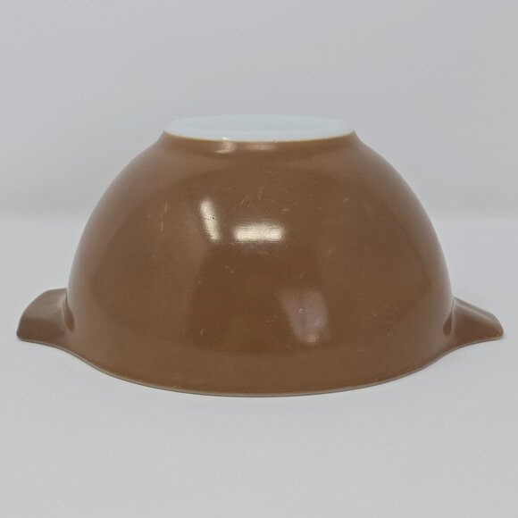 Vintage Pyrex 441 Cinderella Brown Town and Country Mixing Bowl 1.5 Pint - Picture 6 of 14